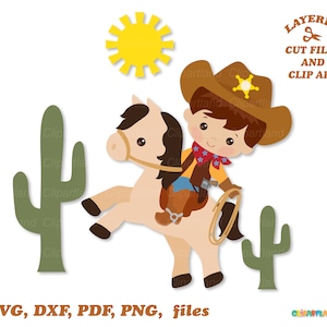 SOFORTIGER Download. Niedliche Cowboy Datei und ClipArt. Kommerzielle Lizenz ist enthalten! C_20.