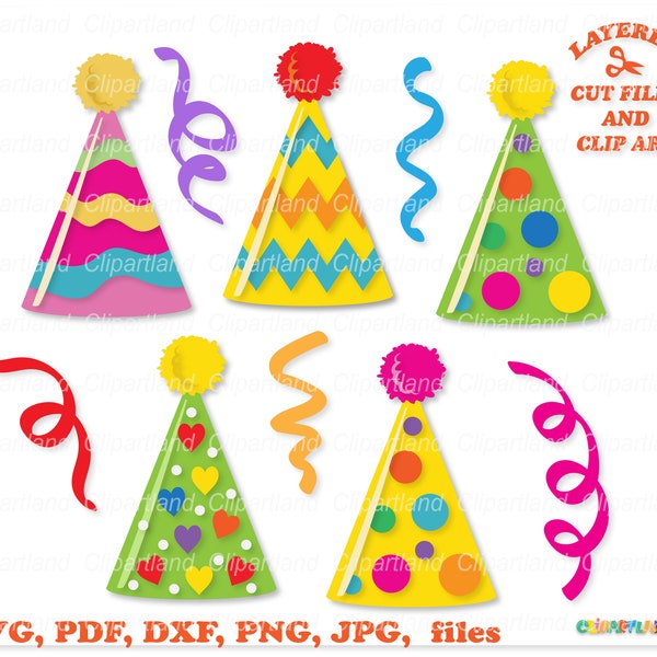 INSTANT Download. Birthday hat svg cut file. Personal and commercial use. H_2.