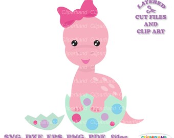 Descarga INSTANTÁNEA. Archivo de corte SVG y clip art de niña dinosaurio. D_35. Uso personal y comercial.