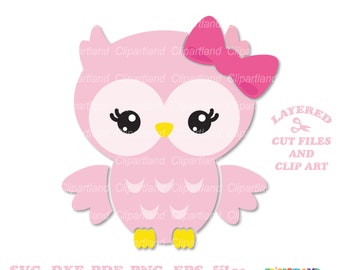 Owl SVG Cut File, Clipart for Commercial Use (Instant Download)