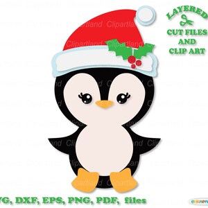 Download istantaneo. File di taglio e clip art in formato SVG della ragazza pinguino di Natale. Pg_4. Uso personale e commerciale.