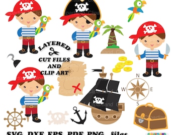 INSTANT Download. Pirate boy svg cut file. CP_5. Personal and commercial use.