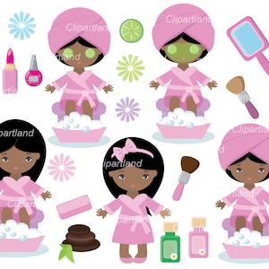 SOFORTIGER Download. Spa Girl Party Clip Art. Csp_29_Spa. Persönliche und kommerzielle Nutzung.