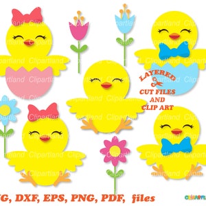 SOFORTIGER Download. Niedliche Osterküken Junge geschnitten Dateien und ClipArt. Kommerzielle Lizenz ist enthalten! C_30.