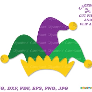 Directe download. Nar hoed sjabloon silhouet gesneden bestanden en illustraties. Commerciële licentie is inbegrepen! J_1.