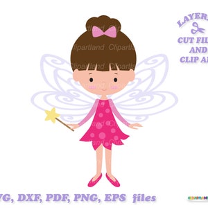 Téléchargement instantané. Jolie fille fée du jardin svg et fichiers clipart. Usage personnel et commercial. F_18.