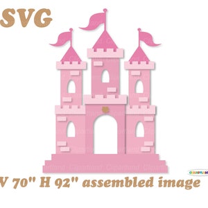 Descarga instantánea. Archivo de corte svg castillo. Uso personal y comercial. C_28.