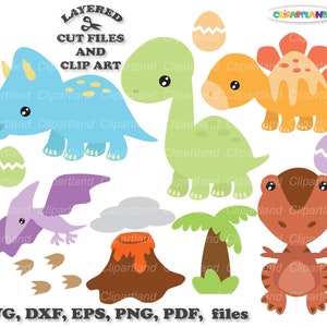 Directe download. Baby dinosaurus SVG gesneden bestanden.  Persoonlijk en commercieel gebruik.  D_7.