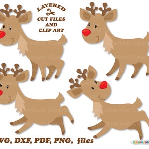 Directe download. Leuke kerst rendieren SVG gesneden bestanden. Persoonlijk en commercieel gebruik. Creindier_33.