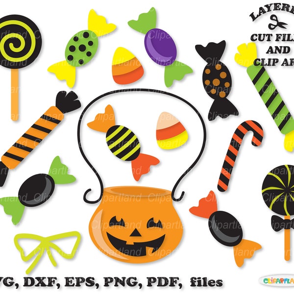 INSTANT Download. Halloween sweets svg cut files and clip art. Hs_1. Personal and commercial use.