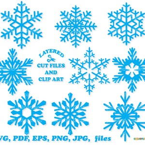 Descarga instantánea. Archivos de corte SVG de copo de nieve. Uso personal y comercial. Csf_4.