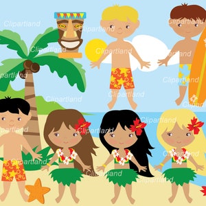 INSTANT Download.  Hawaii clip art. Ch_Hawaii_4. Personal and commercial use.