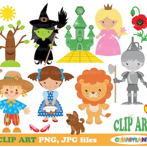INSTANT Download. Personal and Commercial use included! Wizard Oz clip art. W_2.