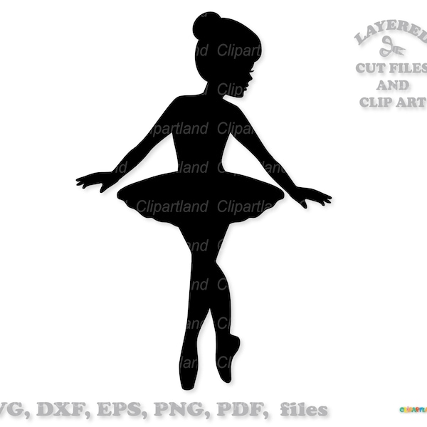 INSTANT Download. Pretty ballerina silhouette svg cut file and clip art. Personal and commercial use. B_3.