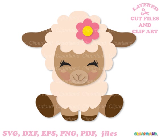 Baby Sheep SVG Cut Files, Clipart (Digital Download)