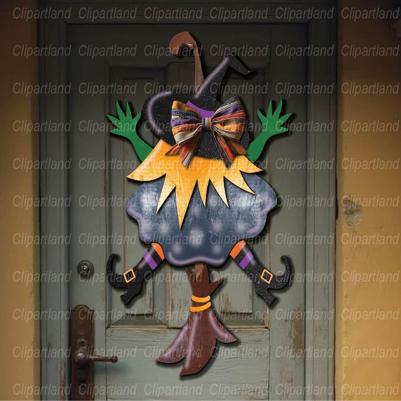 Halloween Witch Door Hanger SVG, Laser Cut File (digital Download) - Etsy