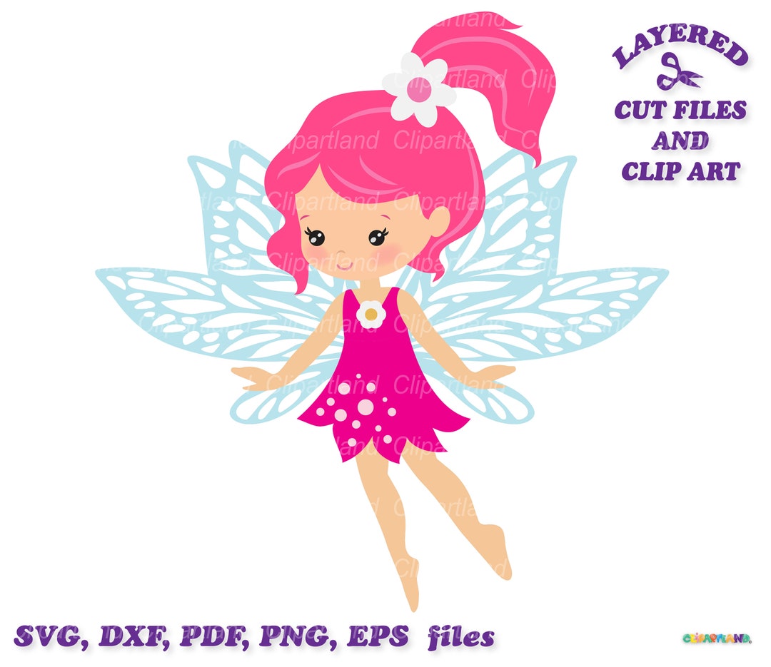 Cute Fairy Girl SVG Cut File, Clipart (digital Download) - Etsy