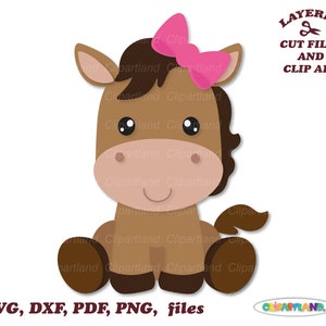 SOFORTIGER Download. Niedliches sitzendes Pferd Mädchen svg, dxf geschnitten Dateien und ClipArt. H_3.