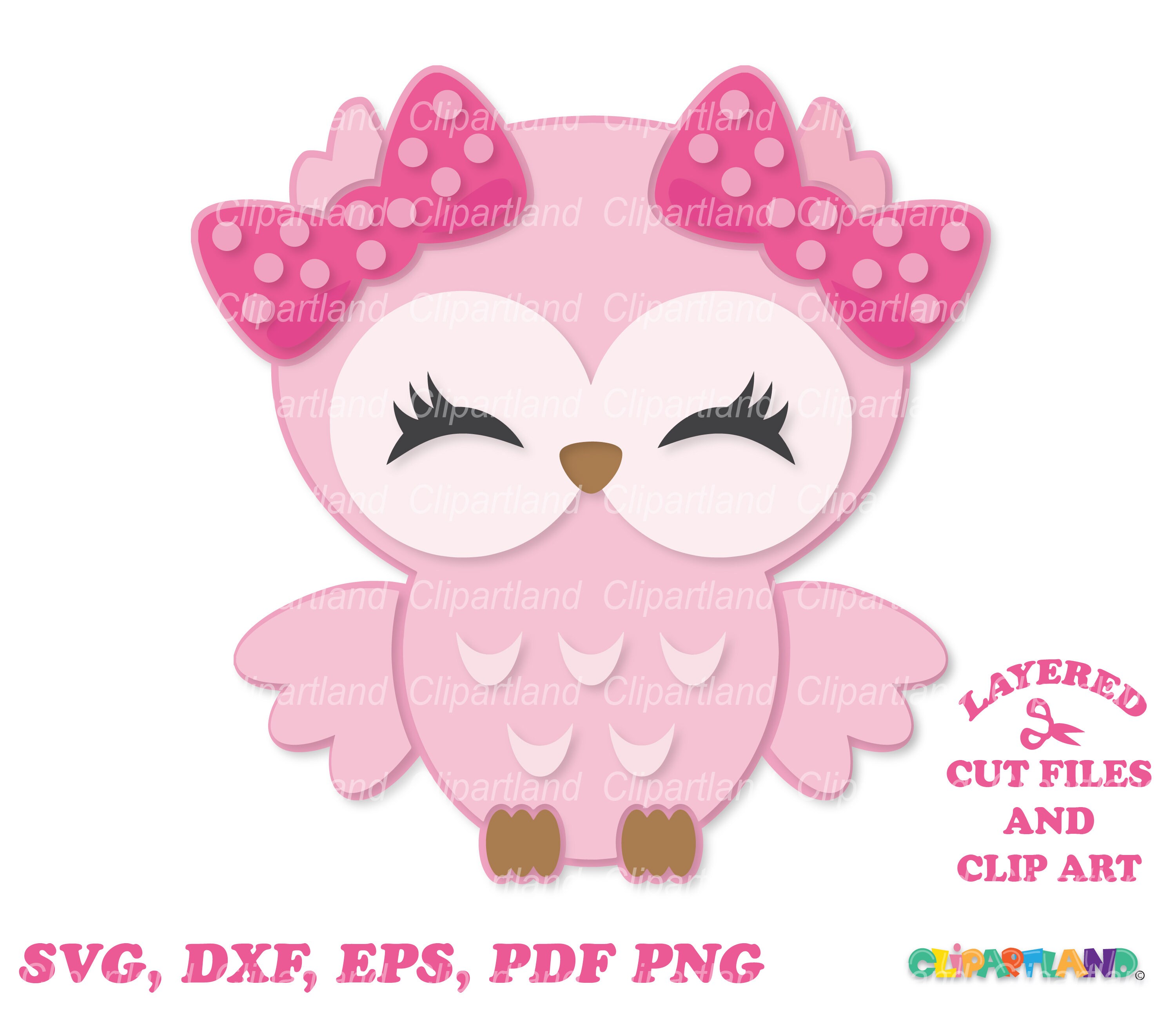 INSTANT Download. Commercial license is included! Cute owl cut file and clip art. O_14.