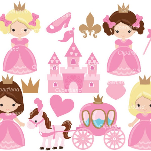 Princess Clip Art - Etsy