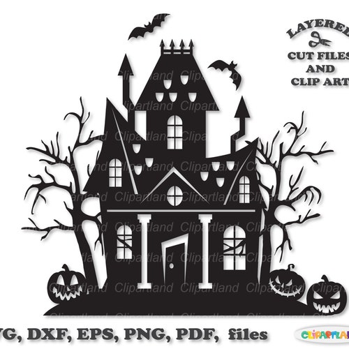 INSTANT Download. Halloween Haunted House Svg Cut File and - Etsy