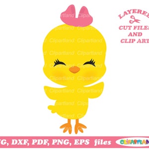 Téléchargement instantané. Jolie fille de poussin coupe des fichiers et des images clipart. Ecg_17. L'utilisation personnelle et commerciale comprenait jusqu'à 500 produits.