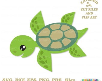 Sea Turtle SVG Cut File, Clipart (Commercial License)