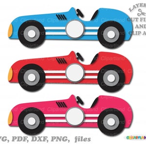 SOFORTIGER Download. Retro Rennsport Auto svg Schnittdatei und Clip Art. Persönliche und kommerzielle Nutzung. C_3.