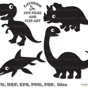 SOFORTIGER Download. Dinosaurier-Silhouette-Svg-Schnittdateien. D_31. Persönliche und kommerzielle Nutzung.