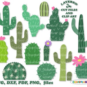 Descarga instantánea. Lindo archivo de corte svg de cactus y imágenes prediseñadas. ¡La licencia comercial está incluida! C_3.
