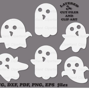 INSTANT Download. Cute Halloween ghost svg cut file and clip art. Commercial license is included ! G_31.