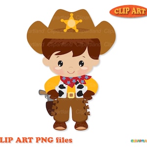 SOFORTIGER Download. Niedliche kleine Cowboys Clip Art. Persönliche und kommerzielle Nutzung. C_9.