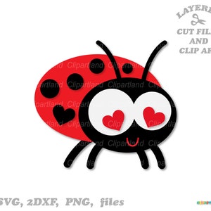 Download istantaneo. File di taglio e clip art in formato SVG di piccola coccinella carina. La licenza commerciale è inclusa! L_5.