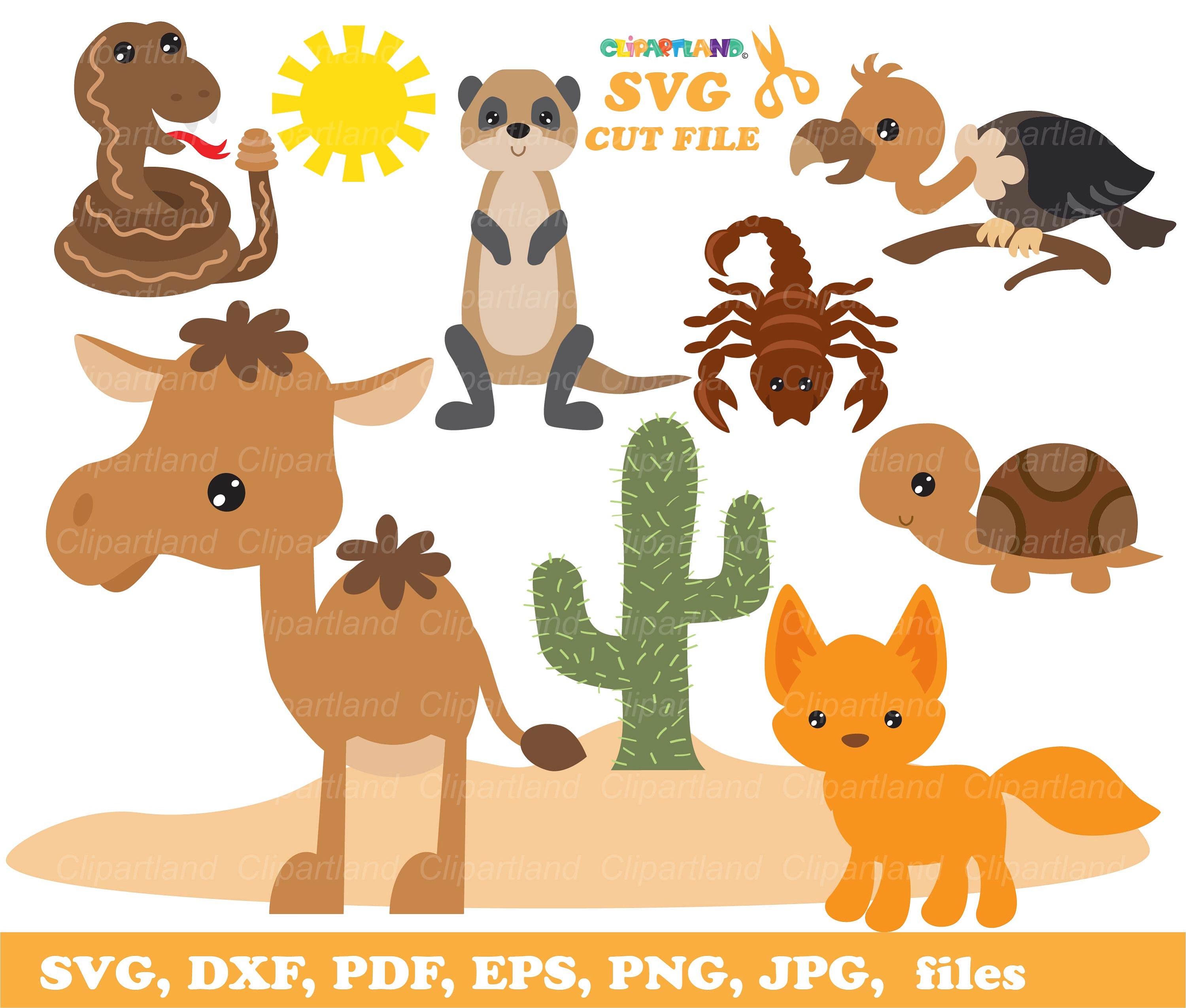 INSTANT Download. Desert Animals Svg Cut Files and Clip Art. - Etsy Sweden INSTANT Download. Desert Animals Svg Cut Files and Clip Art. - Etsy Sweden