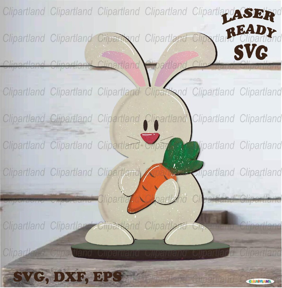 Easter Bunny Shelf Sitter SVG Laser Cut File (digital Download) - Etsy