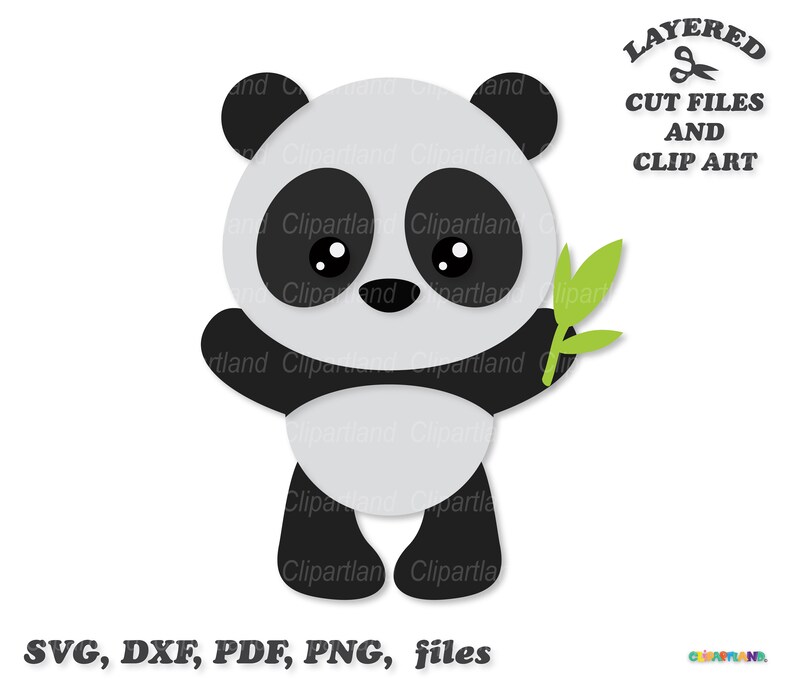 INSTANT Download. Cute Baby Panda Bear Svg Cut Files and Clip - Etsy