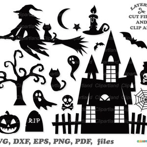 SOFORTIGER Download. Halloween-Silhouette. SVG-Schnittdateien. Ch_3. Persönliche und kommerzielle Nutzung.