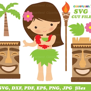 SOFORT DOWNLOAD. Hawaii Hula Tänzer svg Schnittdateien. H_3. Persönliche und kommerzielle Nutzung.