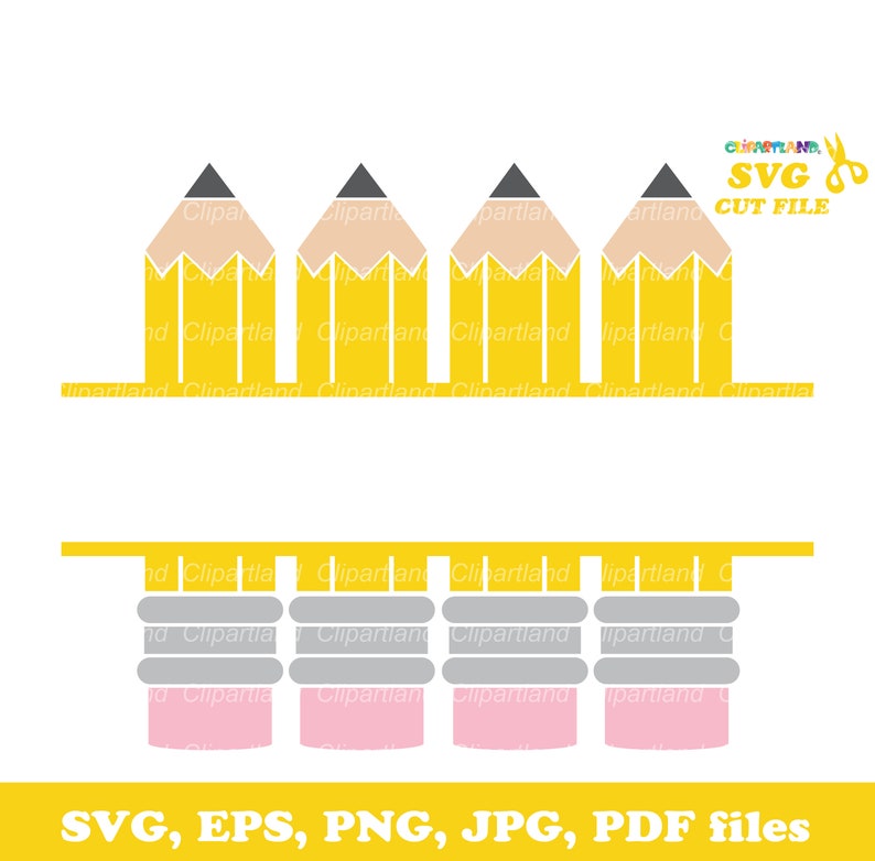 Cpm/_2 Personal and commercial use. Pencil split monogram svg cut file ON SALE INSTANT Download