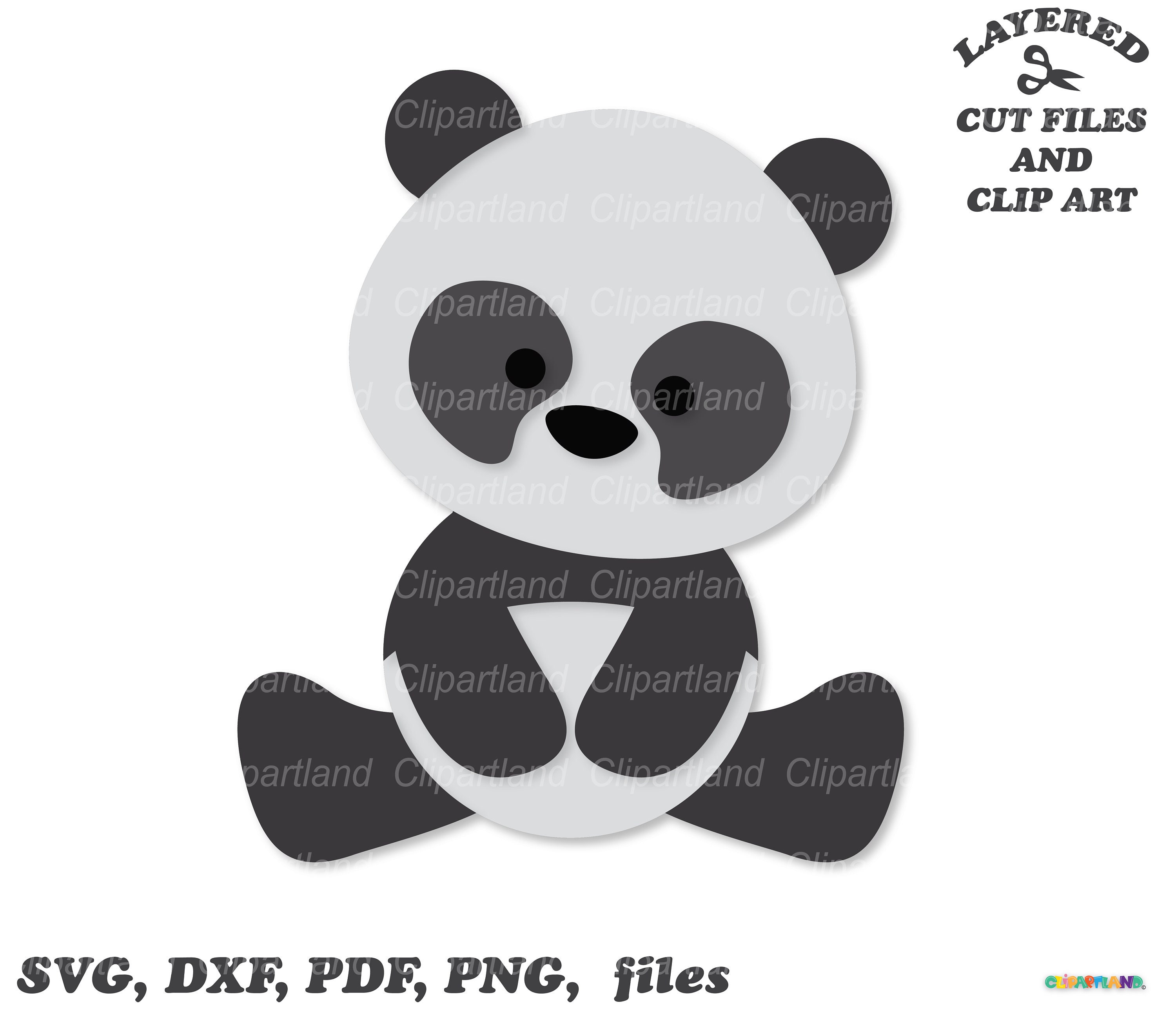 Sitting Bear Black And White Clipart