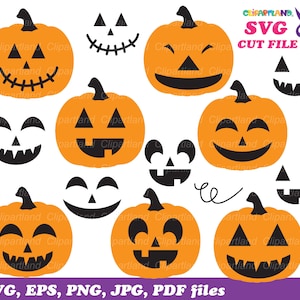 Download istantaneo. Zucca di Halloween. File tagliati in formato SVG. CP_2. Uso personale e commerciale.