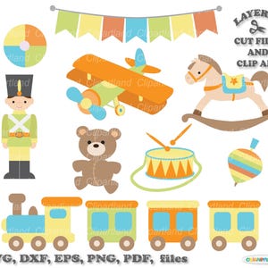 Download INSTANTÂNEO. Arquivo de corte SVG de brinquedos retrô fofos. Uso pessoal e comercial. T_2.