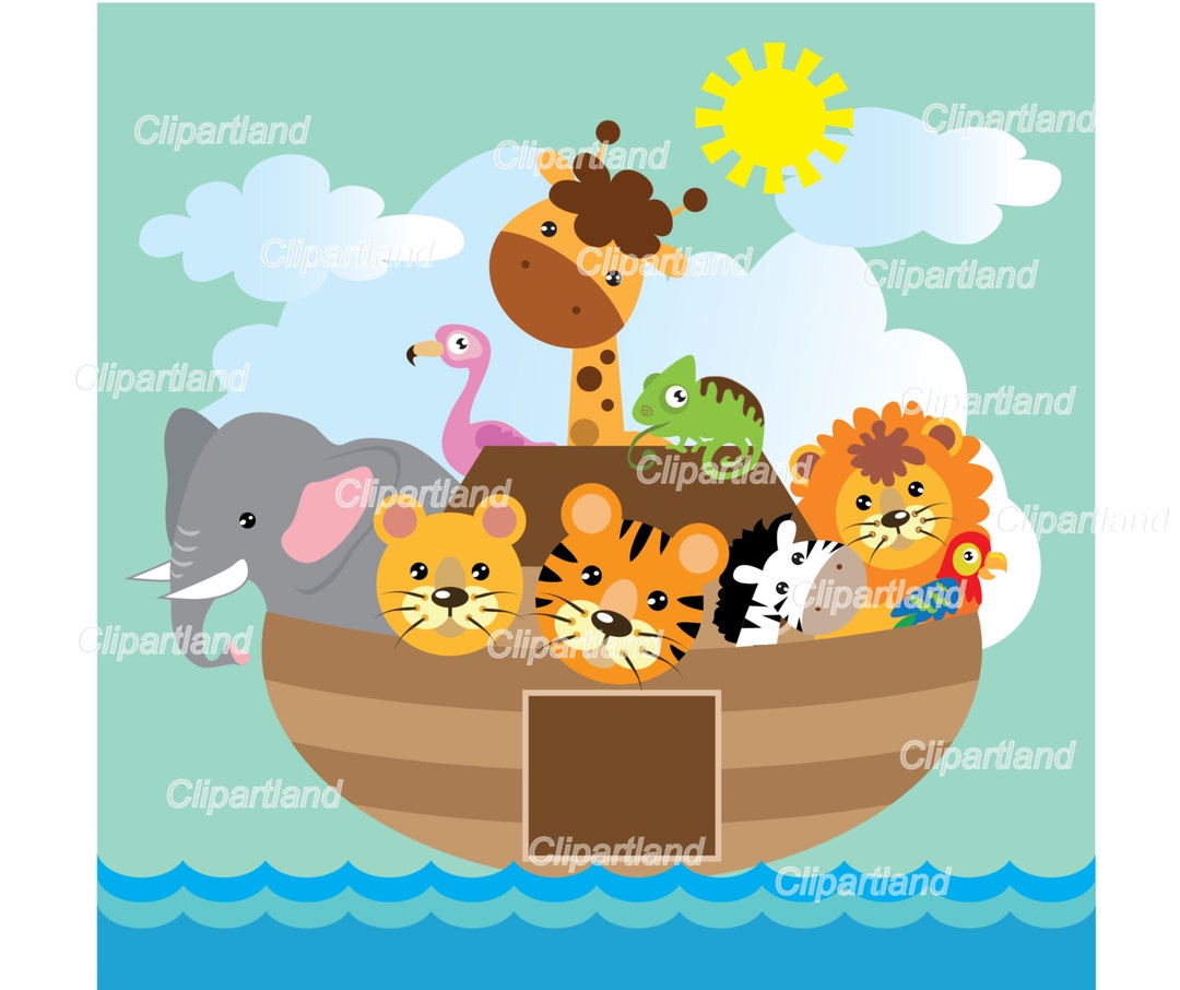 INSTANT DOWNLOAD. Noah's Ark Clip Art. Ca_1. Personal and Commercial ...