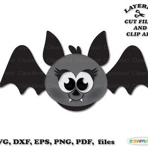 NATYCHMIASTOWE pobieranie. Wytnij pliki Halloween vampire bat cut i clip art. B_10.