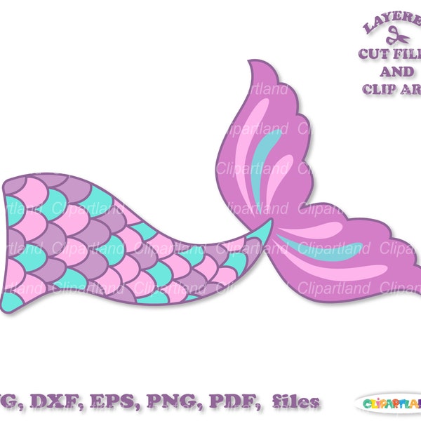 INSTANT Download. Mermaid tail cut files and clip art. Commercial license is included! M_4.