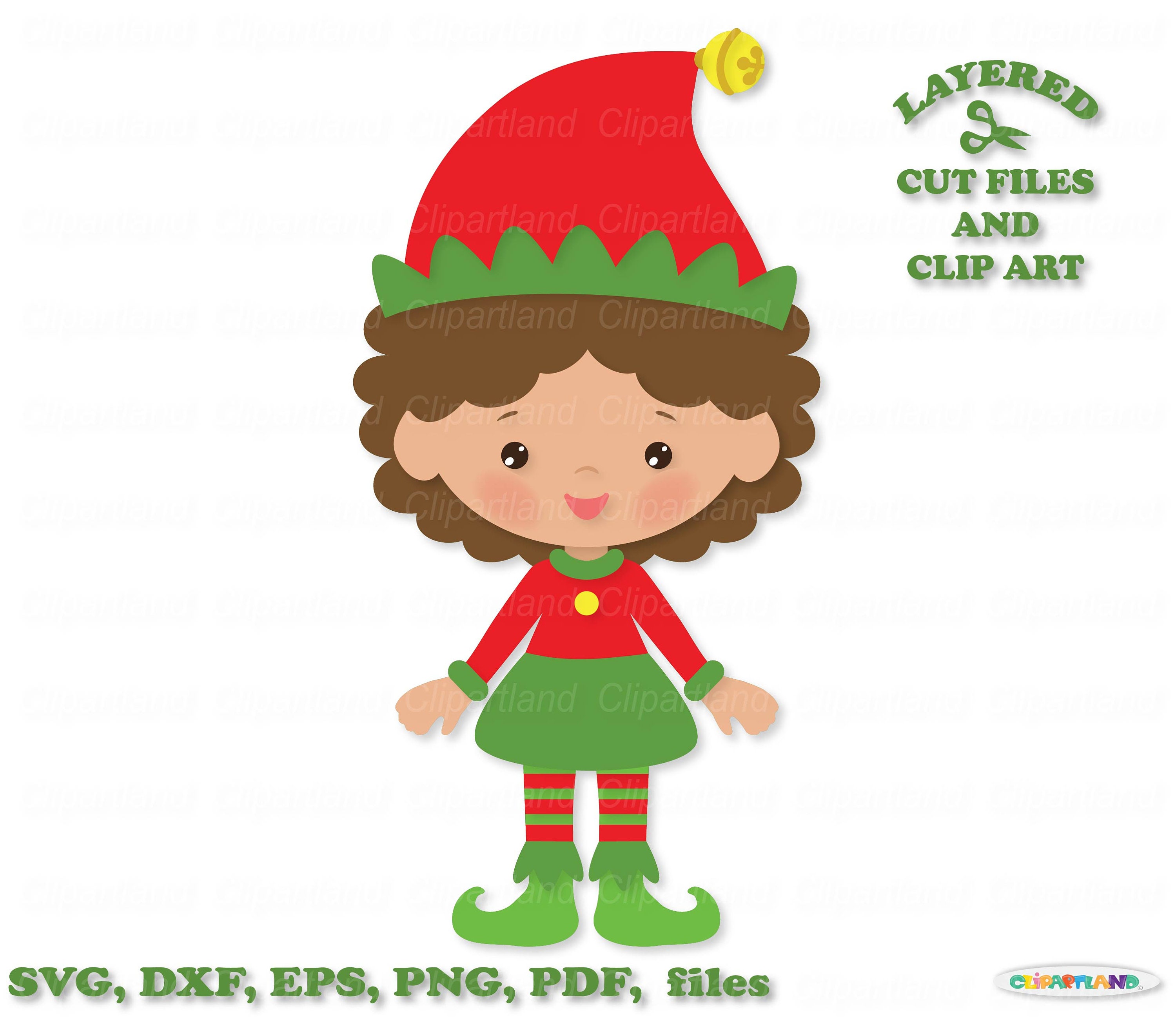 Cute Elves Boy and Girl Elf SVG Cut Files & E502 Svg, Dxf, Printable Png  Commercial Use Cut File for Cricut Silhouette 