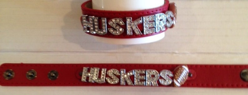 Wristband Nebraska Huskers Genuine Leather image 2