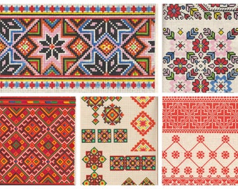 Instant download 48 pdf pages Ukrainian folk embroidery patterns digital, embroidery design, diy boho chic cross stitch PART 2