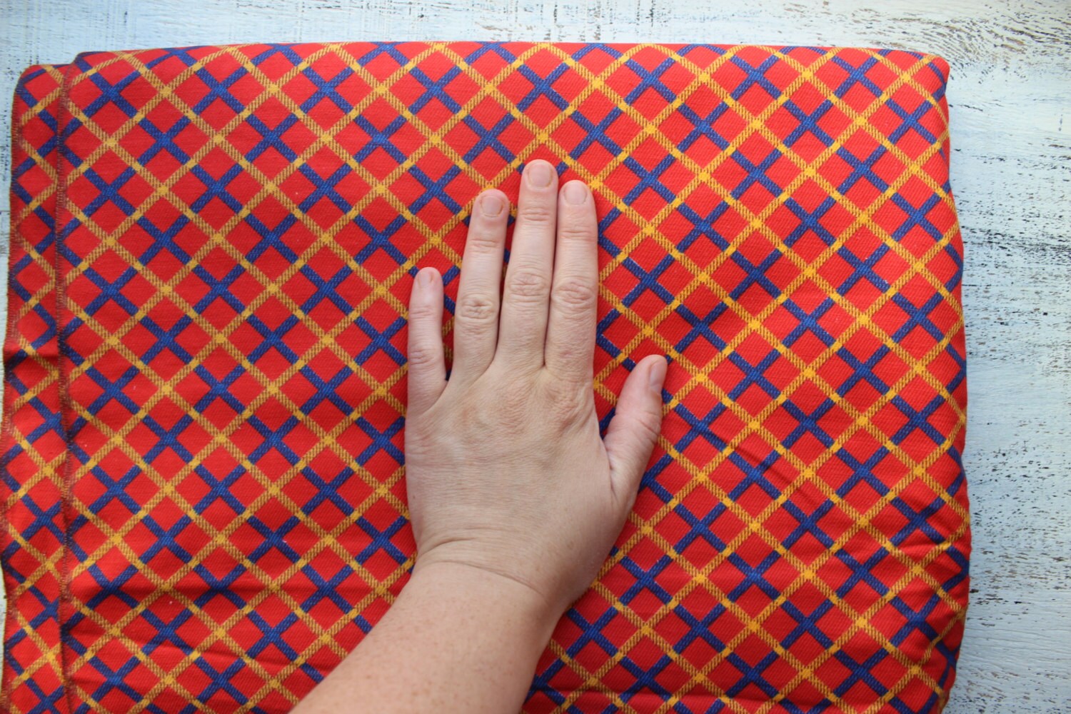 Vintage flannel cotton fabrics 5.45 yards in 1 listing red Etsy