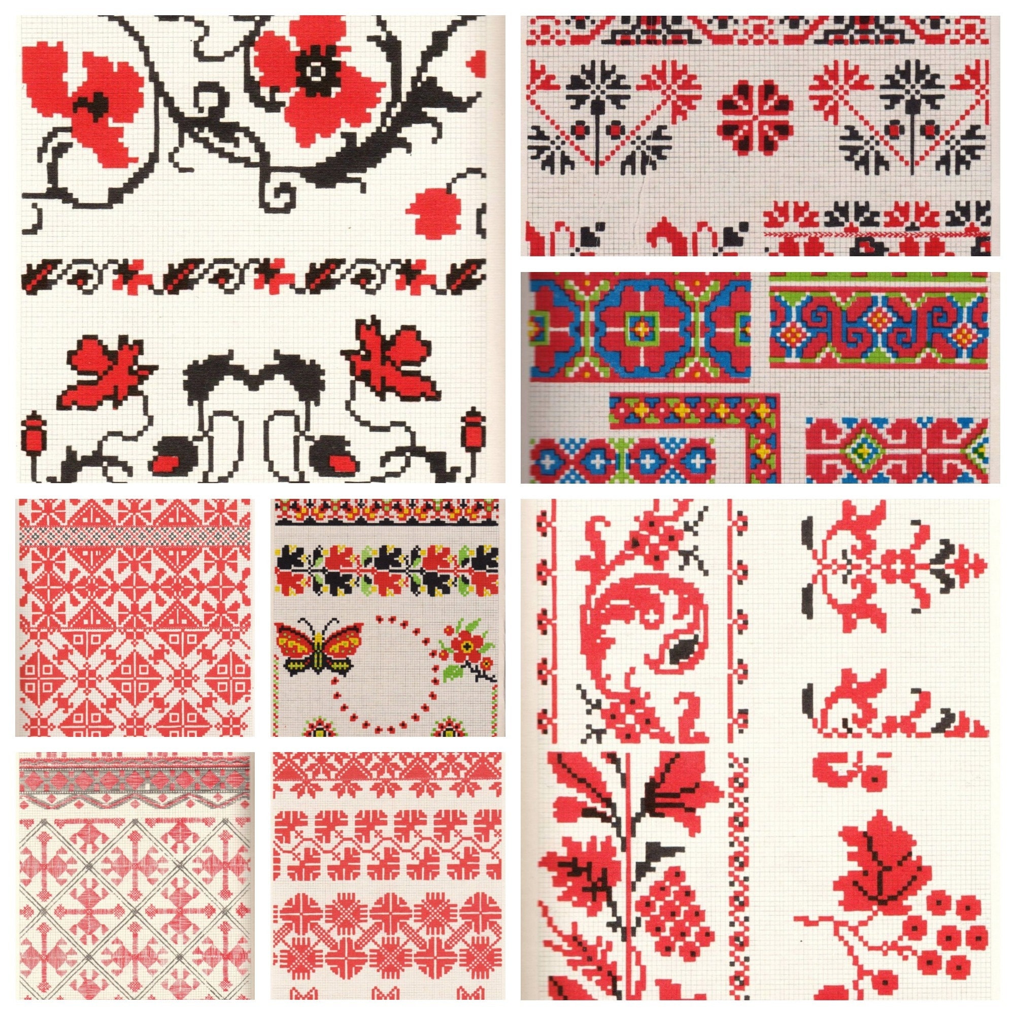 Cross Stitch Craft Supplies & Tools Traditional Ukrainian Embroidery